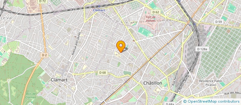 localisation de l'entreprise JCJ 3000  CHATILLON