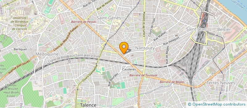 localisation de l'entreprise JCJ  BORDEAUX