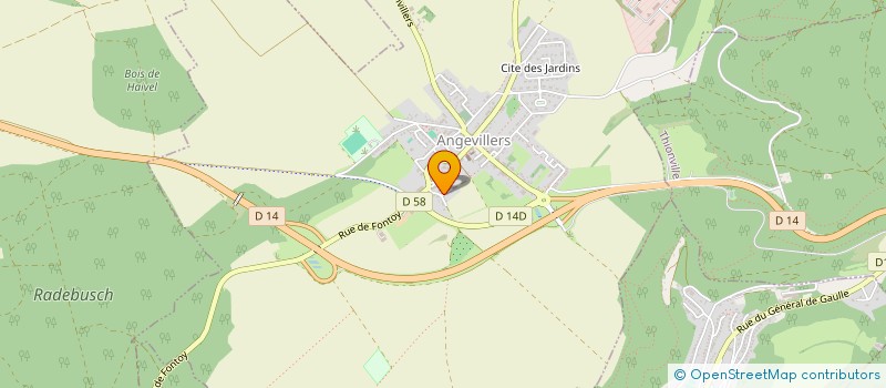 localisation de l'entreprise JCJ INTERNATIONAL  ANGEVILLERS