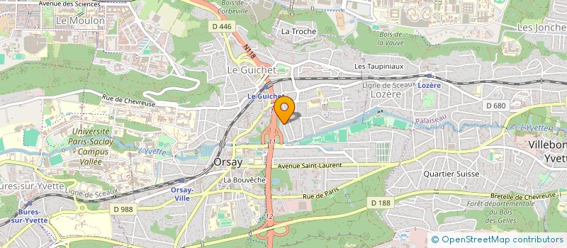 localisation de l'entreprise JCJ ORSAY  ORSAY