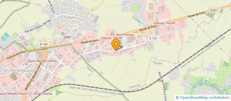 localisation de l'entreprise JCK CUISINES à CHAURAY