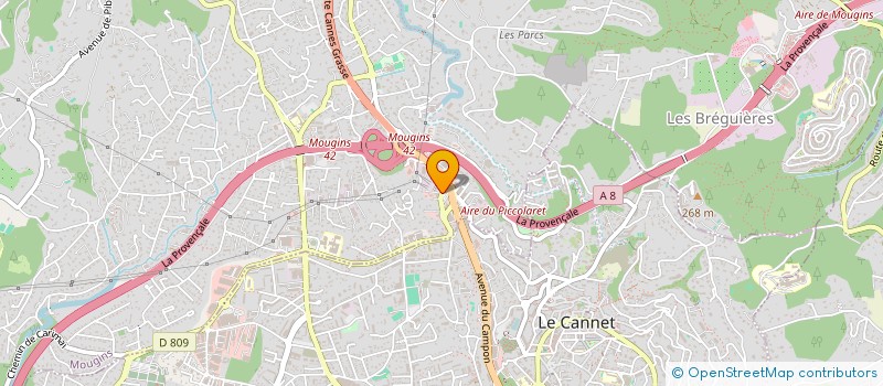 localisation de l'entreprise JCKP à MOUGINS