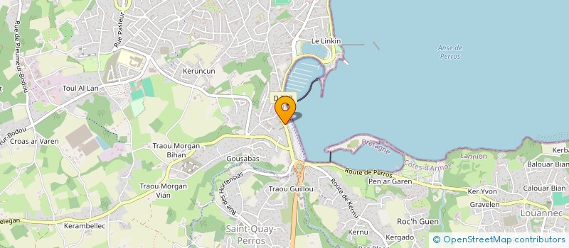 localisation de l'entreprise JCL BOULANGERIE à PERROS-GUIREC