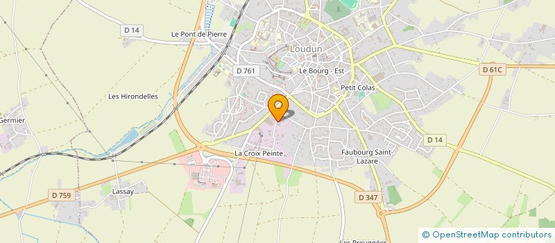 localisation de l'entreprise JCL CONFECTION à LOUDUN