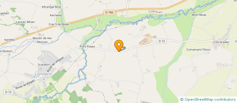 localisation de l'entreprise JCL COUVERTURE ZINGUERIE  LANGOAT