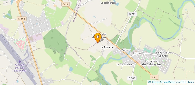 localisation de l'entreprise JCL LOGISTICS LAVAL à FORCE