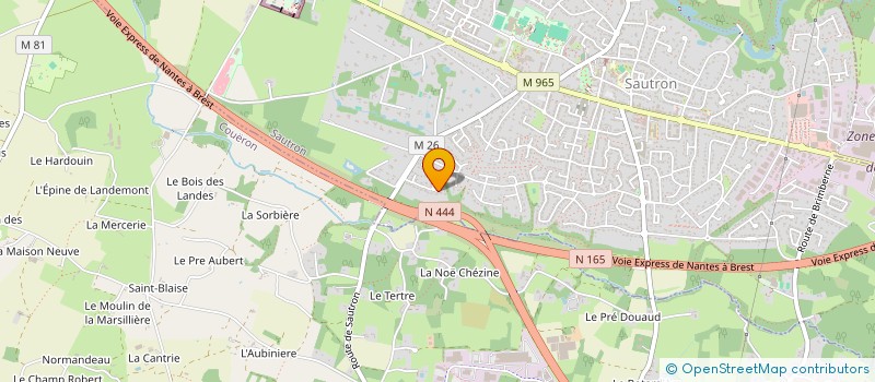 localisation de l'entreprise JCL2A IMMOBILIER à SAUTRON