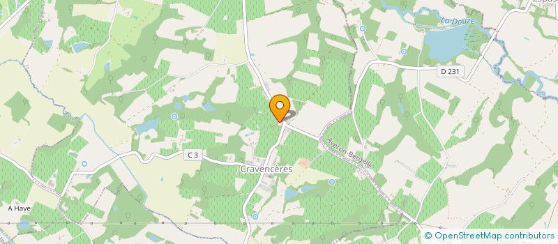 localisation de l'entreprise JCLG 32  CRAVENCERES
