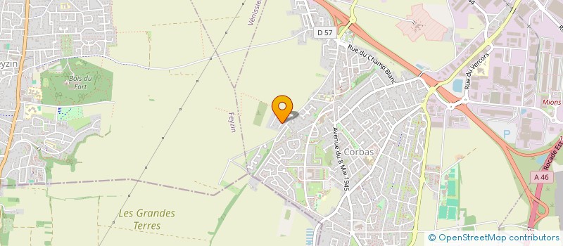 localisation de l'entreprise JCLL à CORBAS