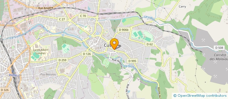 localisation de l'entreprise JCLM à CUSSET
