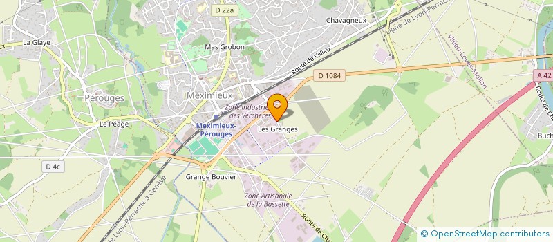 localisation de l'entreprise JCLM FITNESS à MEXIMIEUX
