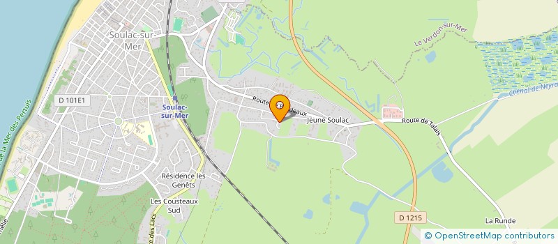 localisation de l'entreprise JCLM WODON à SOULAC-SUR-MER