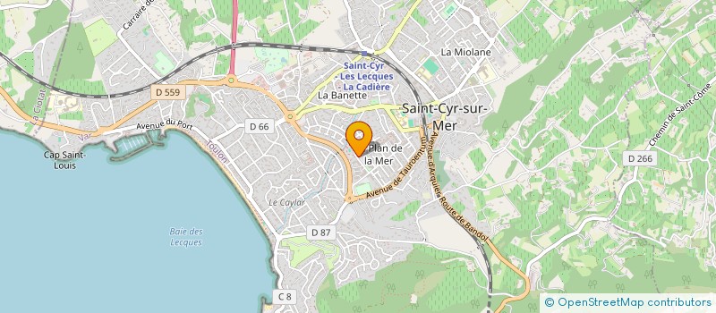 localisation de l'entreprise JCLR à SAINT-CYR-SUR-MER