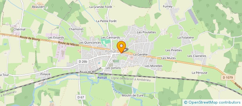 localisation de l'entreprise JCM à POLLIAT