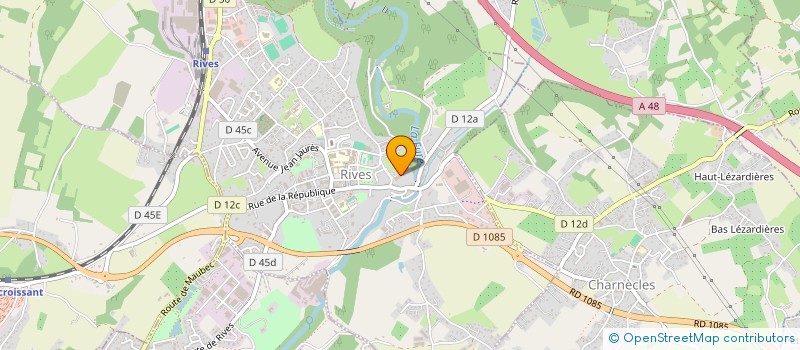 localisation de l'entreprise JCM  RIVES