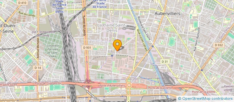 localisation de l'entreprise JCM  AUBERVILLIERS