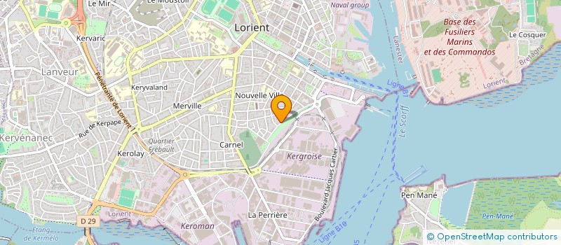 localisation de l'entreprise JCM  LORIENT