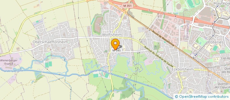 localisation de l'entreprise JCM  WOLFISHEIM