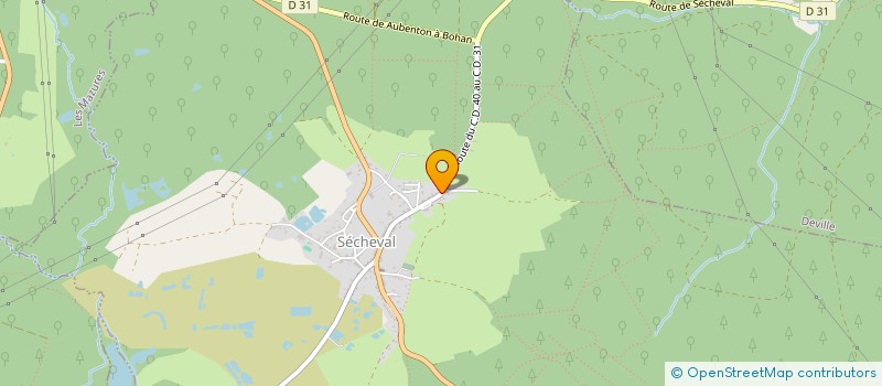 localisation de l'entreprise JCM  SECHEVAL