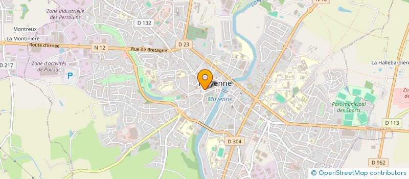 localisation de l'entreprise JCM à MAYENNE