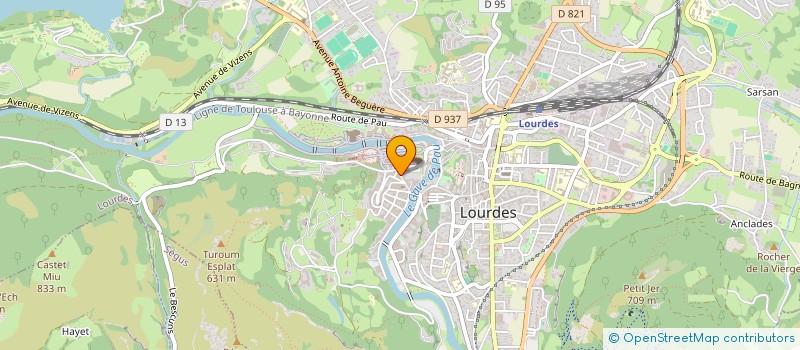 localisation de l'entreprise JCM  LOURDES