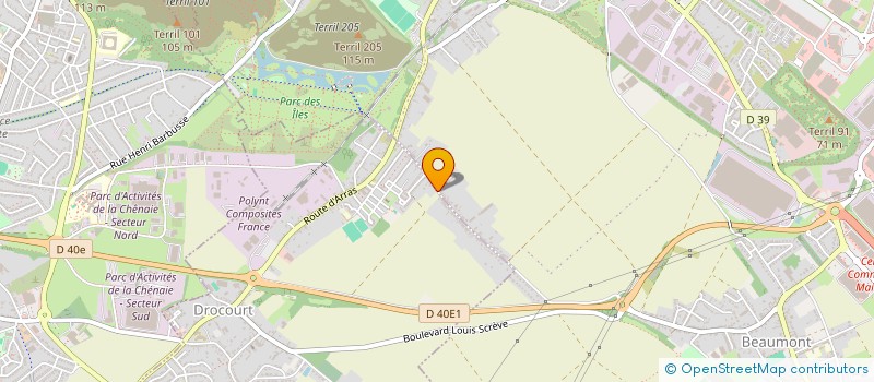 localisation de l'entreprise JCM à HENIN-BEAUMONT