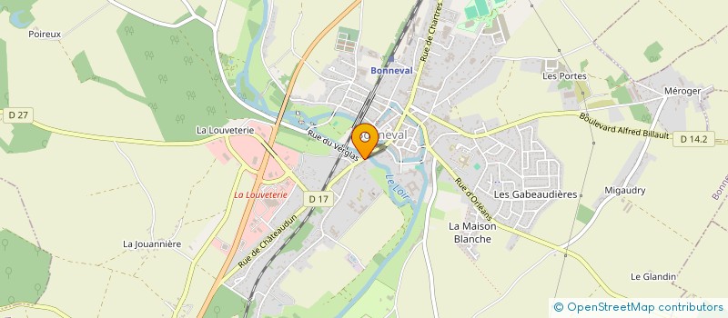 localisation de l'entreprise JCM à BONNEVAL