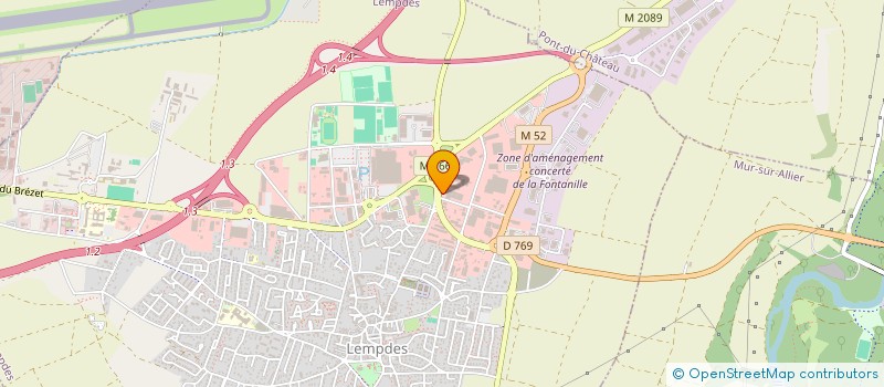 localisation de l'entreprise JCM  LEMPDES