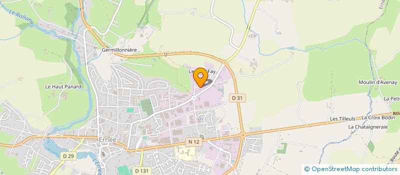 localisation de l'entreprise JCM  ERNEE