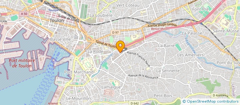 localisation de l'entreprise JCM ACTION à TOULON