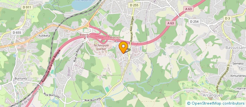 localisation de l'entreprise JCM CONSULTING à BIDART