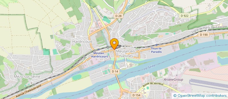 localisation de l'entreprise JCM CUISINES à MEULAN-EN-YVELINES