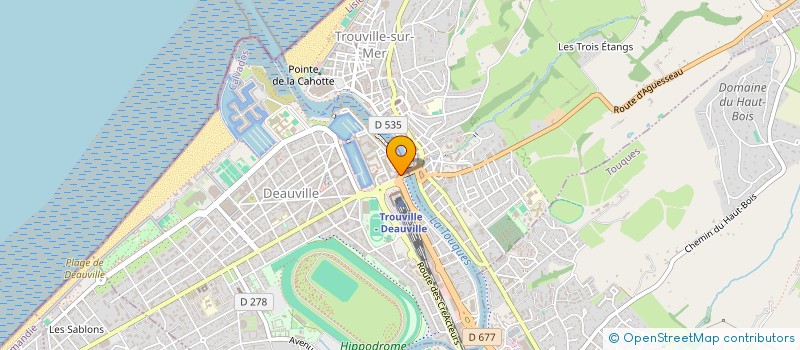 localisation de l'entreprise JCM CUISINES à DEAUVILLE