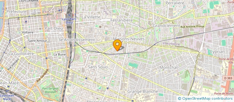 localisation de l'entreprise JCM ELECTRICITE à VENISSIEUX
