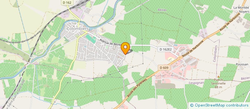 localisation de l'entreprise JCM HERITAGE à COLOMBIERS