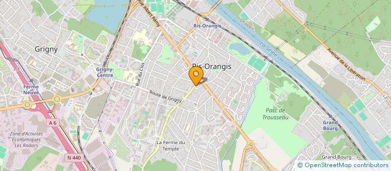 localisation de l'entreprise JCM IMMOBILIER à RIS-ORANGIS