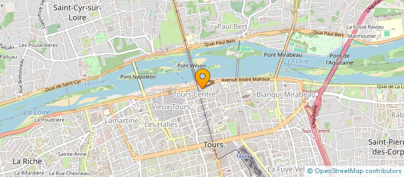 localisation de l'entreprise JCM IMPRESSION  TOURS