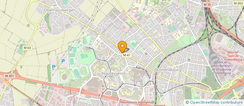 localisation de l'entreprise JCM INVEST à STRASBOURG