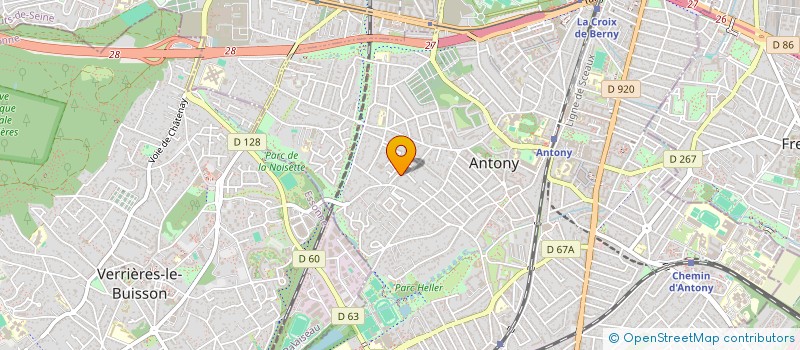 localisation de l'entreprise JCM INVEST à ANTONY