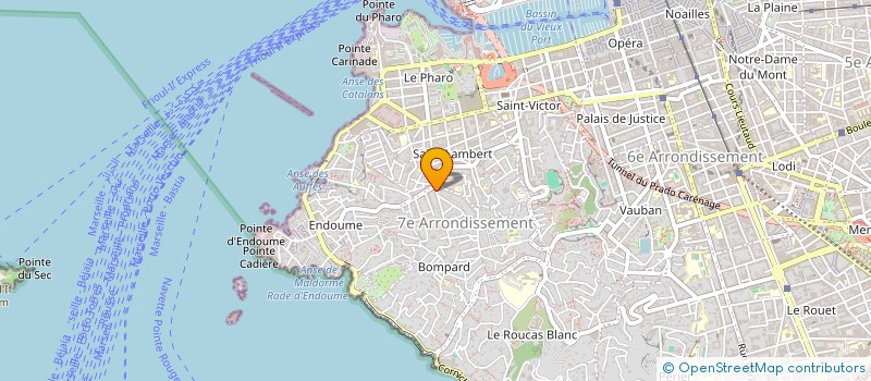 localisation de l'entreprise JCM INVEST à MARSEILLE