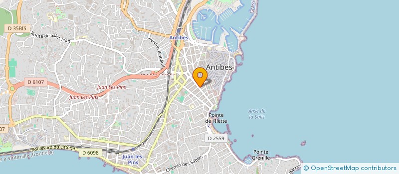 localisation de l'entreprise JCM INVESTISSEMENTS à ANTIBES