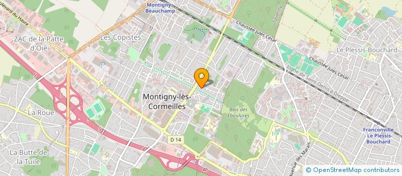 localisation de l'entreprise JCM JUDO CLUB MONTIGNY à MONTIGNY-LES-CORMEILLES