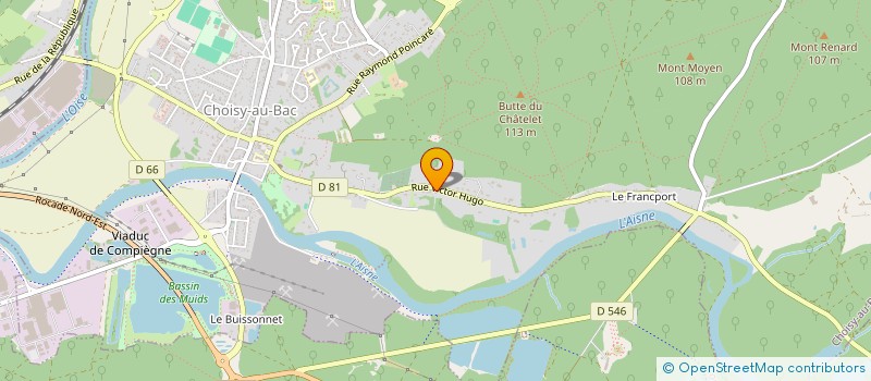 localisation de l'entreprise JCM NEIGE  CHOISY-AU-BAC