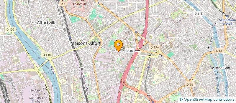 localisation de l'entreprise JCMA ET ASSOCIES à MAISONS-ALFORT