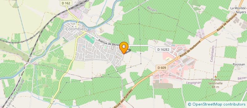 localisation de l'entreprise JCMG INVEST à COLOMBIERS