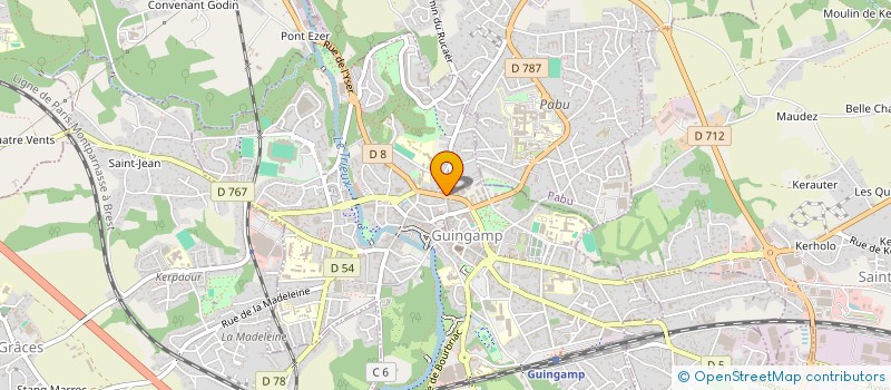 localisation de l'entreprise JCML IMMOBILIER à GUINGAMP