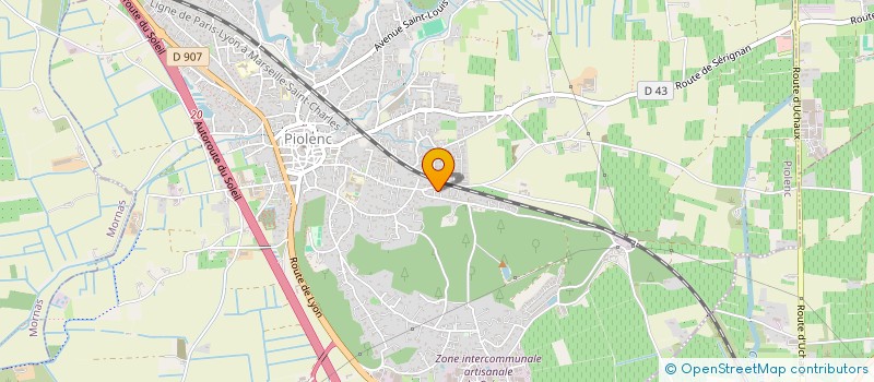 localisation de l'entreprise JCMTB MONTELIMAR  PIOLENC