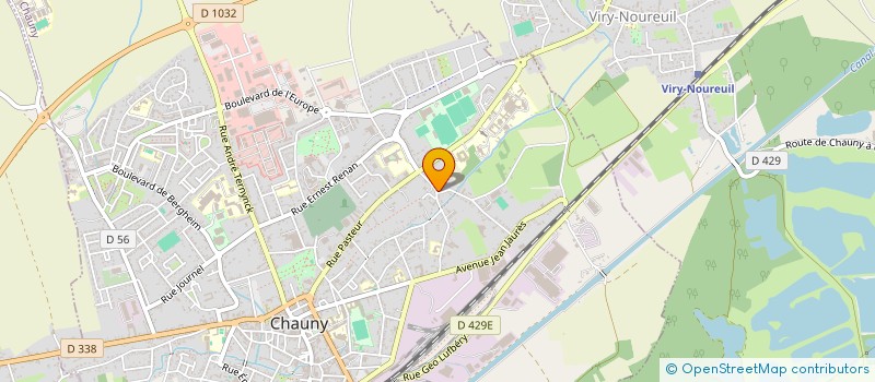 localisation de l'entreprise JCN  CHAUNY