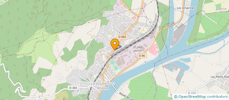 localisation de l'entreprise JCN SPORT EDUCATION  LA VOULTE-SUR-RHONE