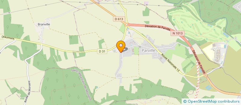 localisation de l'entreprise JCNET  PARVILLE